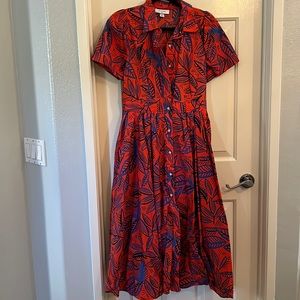 Alexis for Target Tropical Leaf Shirt Dress